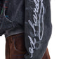Ed Hardy Skull Roses Oversized Women's Black Hoodie