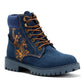 Ed Hardy Dancing Dragon Denim Women's Indigo Boots