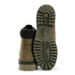 Ed Hardy Embroidered Flames Nubuck Men's Khaki Boots