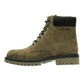 Ed Hardy Embroidered Flames Nubuck Men's Khaki Boots