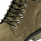 Ed Hardy Embroidered Flames Nubuck Men's Khaki Boots