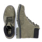 Ed Hardy Embroidered Flames Nubuck Men's Khaki Boots