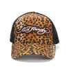 Ed Hardy 5 Panel Trucker Leopard Print Caps