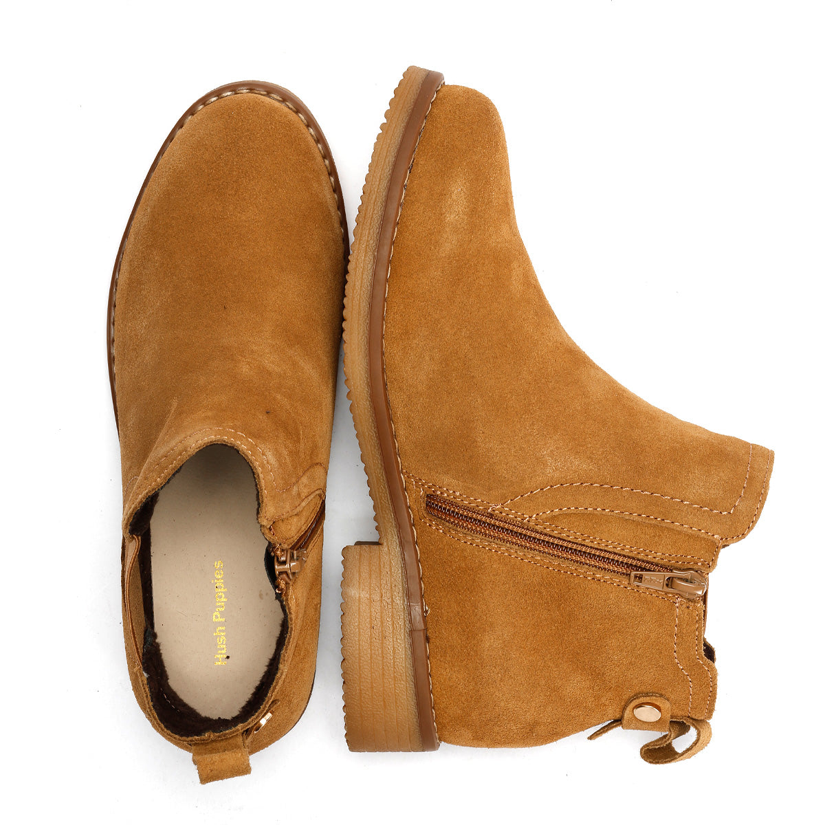 Hush Puppies Women's Maddy Wide Boot in Tan