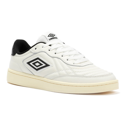 Umbro Clayton Leather Men's White/Pastel Yellow/Black Trainers