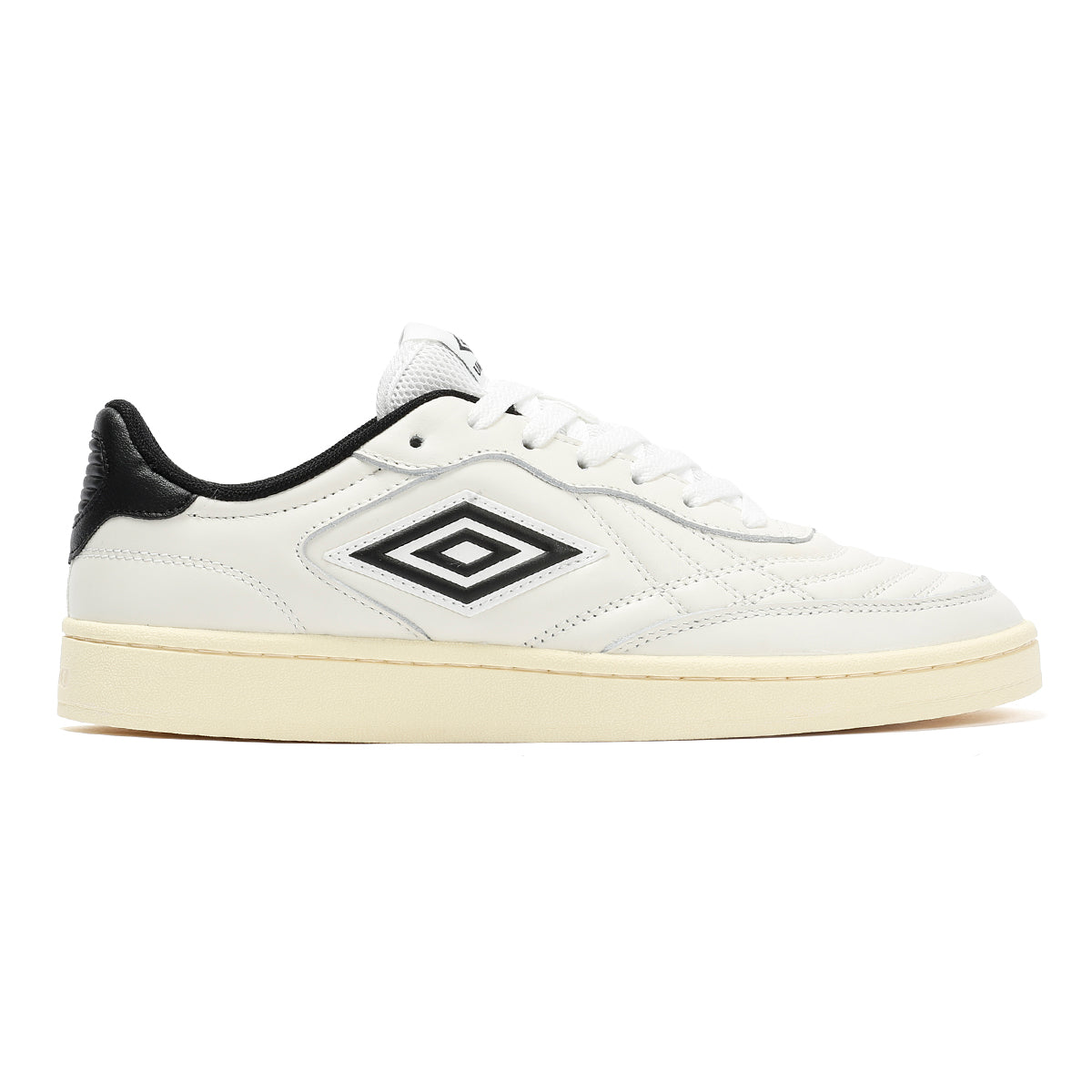 Umbro Clayton Leather Men's White/Pastel Yellow/Black Trainers