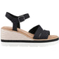 TOMS Women's Darya Sandal in Black