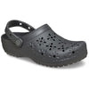 Crocs Classic Floral Cut Out Thermoplastic Black Sand Clogs