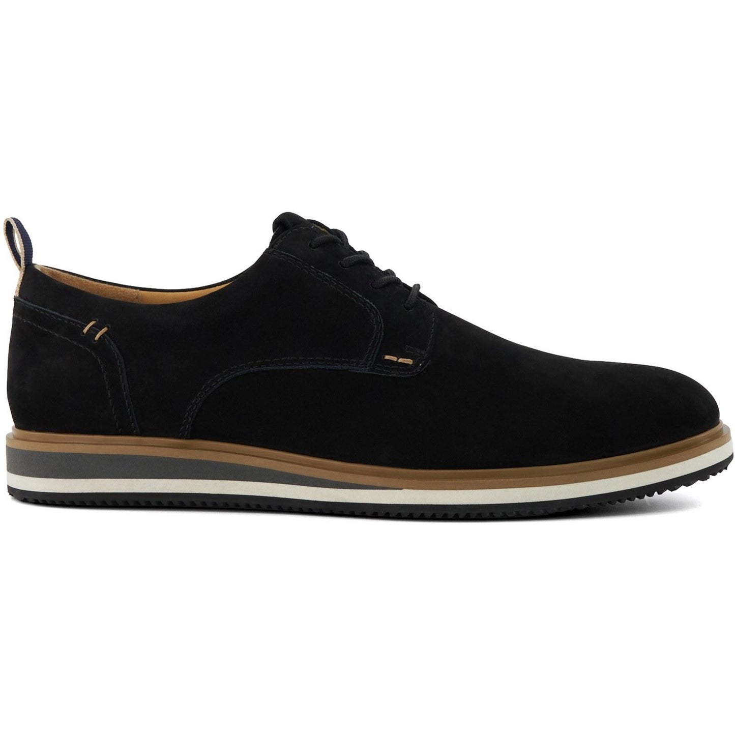 Dune Blaksley Leather Men's Black Lace-Up Shoes
