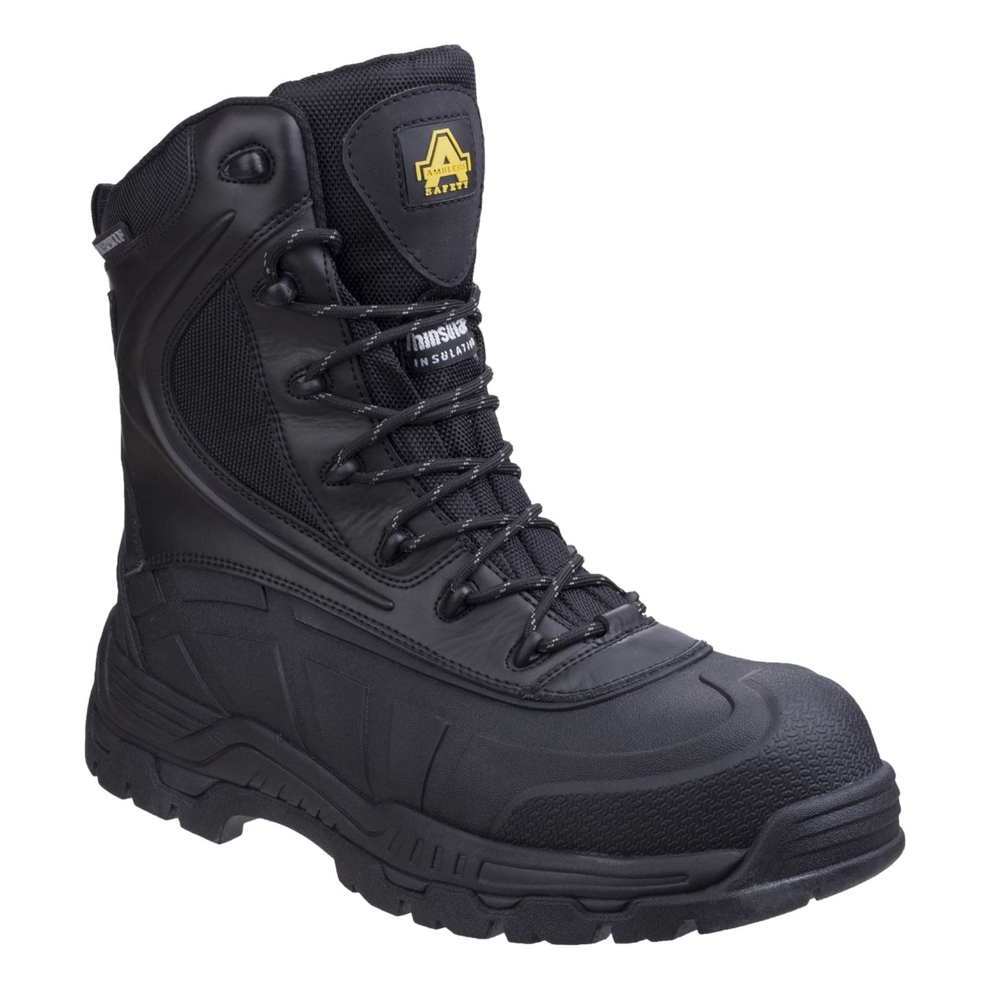 Amblers Safety Men's AS440 Hybrid Metal Free Hi-leg Waterproof Safety Boot in Black