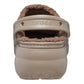 Crocs Women's Classic Platform Lined Clog in Mushroom