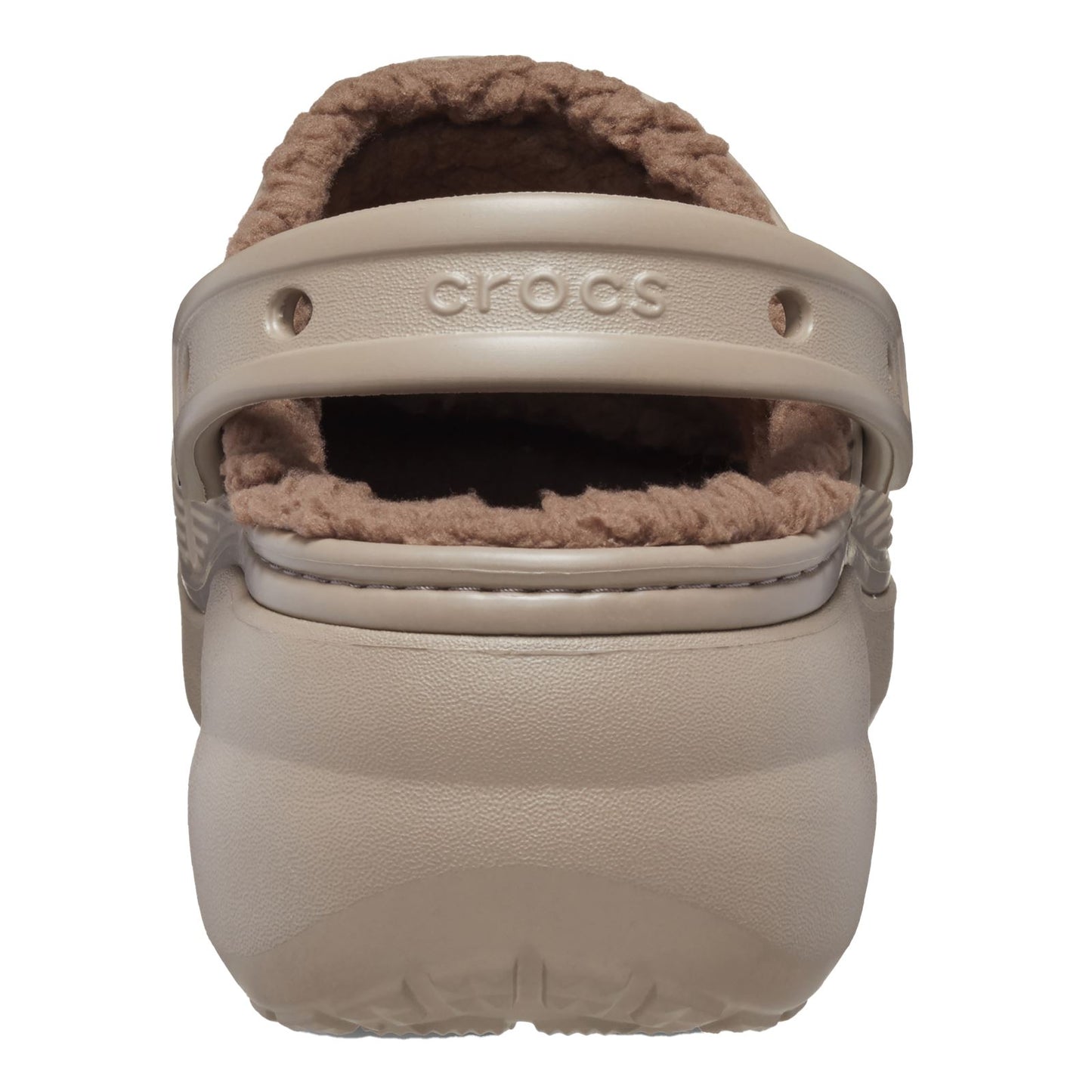 Crocs Women's Classic Platform Lined Clog in Mushroom