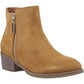 Hush Puppies Ingrid Suede Women's Tan Heeled Ankle Boots