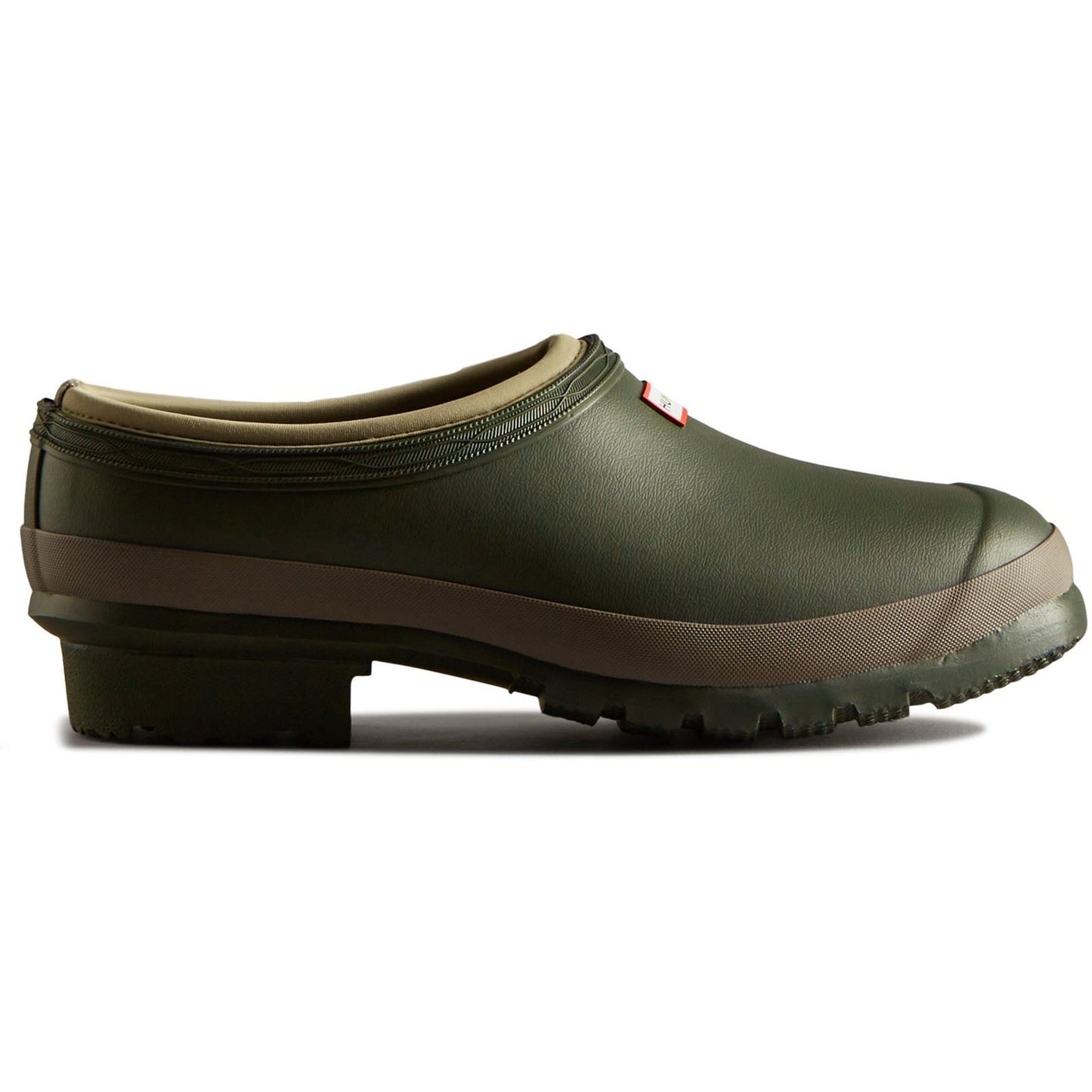 Hunter Men's Gardener Clogs in Dark Olive/Clay