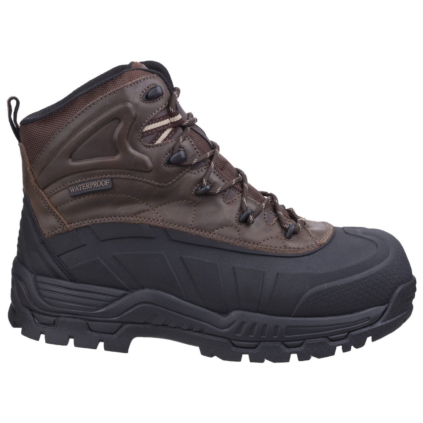 Amblers Safety Men's FS430 Orca Hybrid Waterproof Non-Metal Safety Boot in Brown