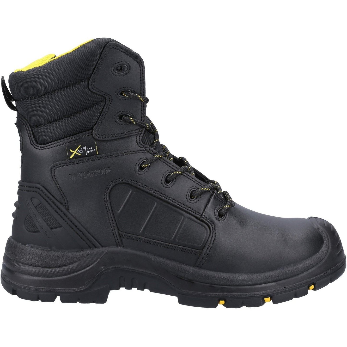 Amblers Safety AS350C Berwyn Hi-Leg Waterproof Metal Free Metatarsal Safety Boot in Black