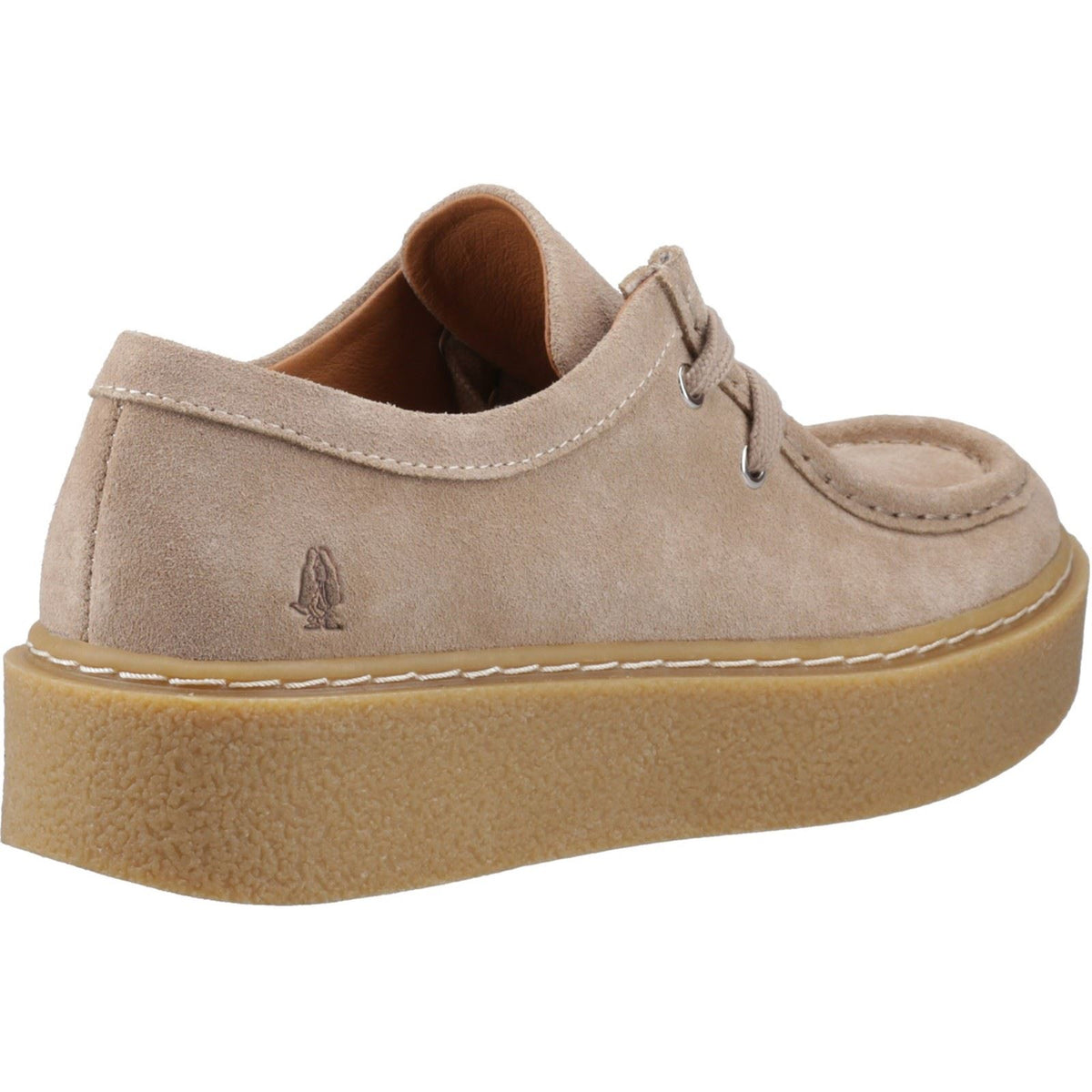 Hush Puppies Bridie Suede Leather Women's Taupe Moccasins Shoes