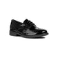 Geox J Agata D Leather Girl's Black Patent Brogues