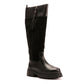 Osprey London The Bramble Tall Leather Women's Black Boots