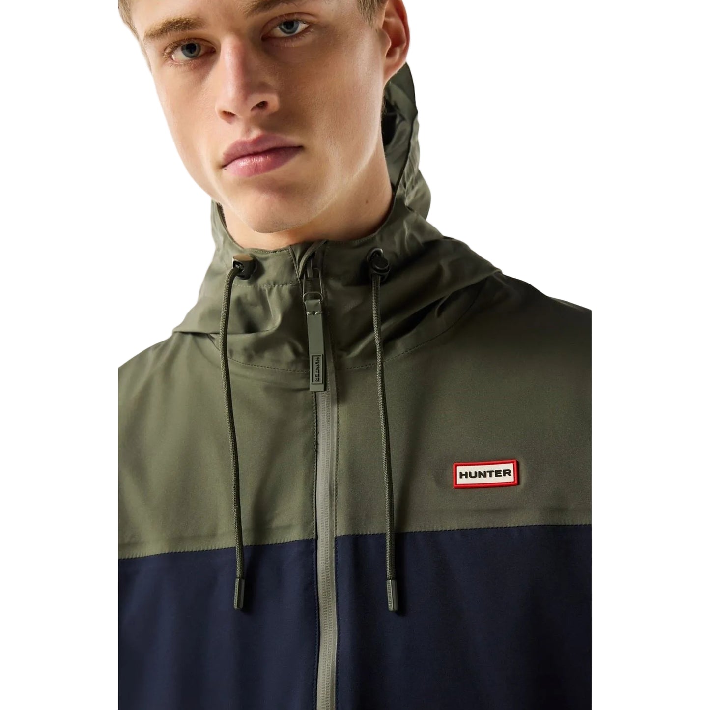 Hunter Original Mens Block Waterproof Men's Green Rain Jacket