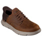 Skechers Men's Garza - Gervin Oxford Shoe in Dark Brown