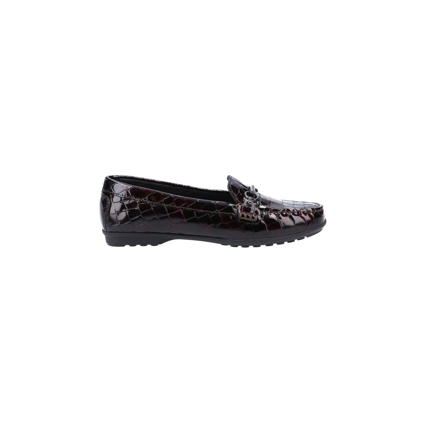 Geox Women's Elidia Moccasins in Dark Burgundy