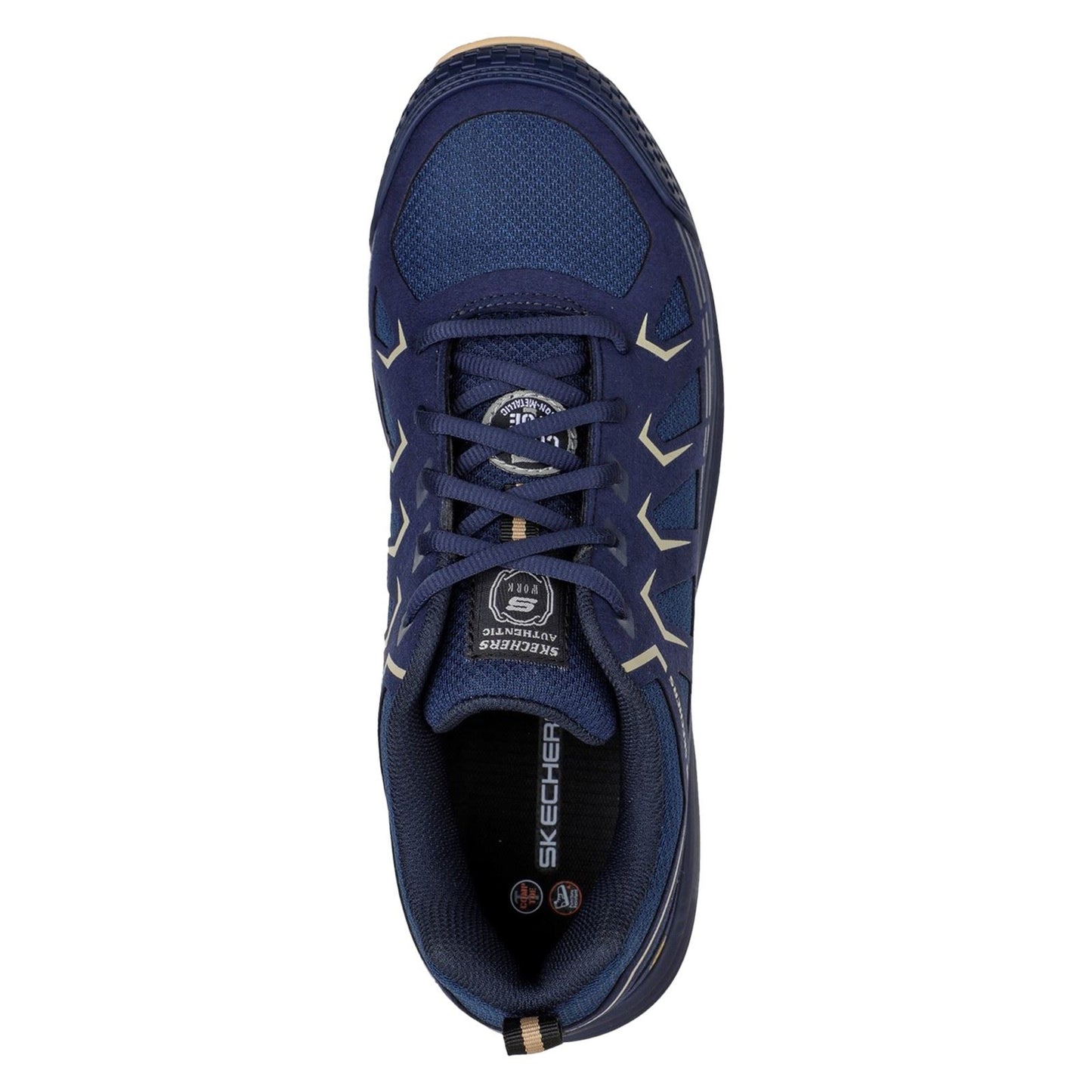 Skechers Workwear Malad II Textile Men's Navy/Tan Safety Trainers