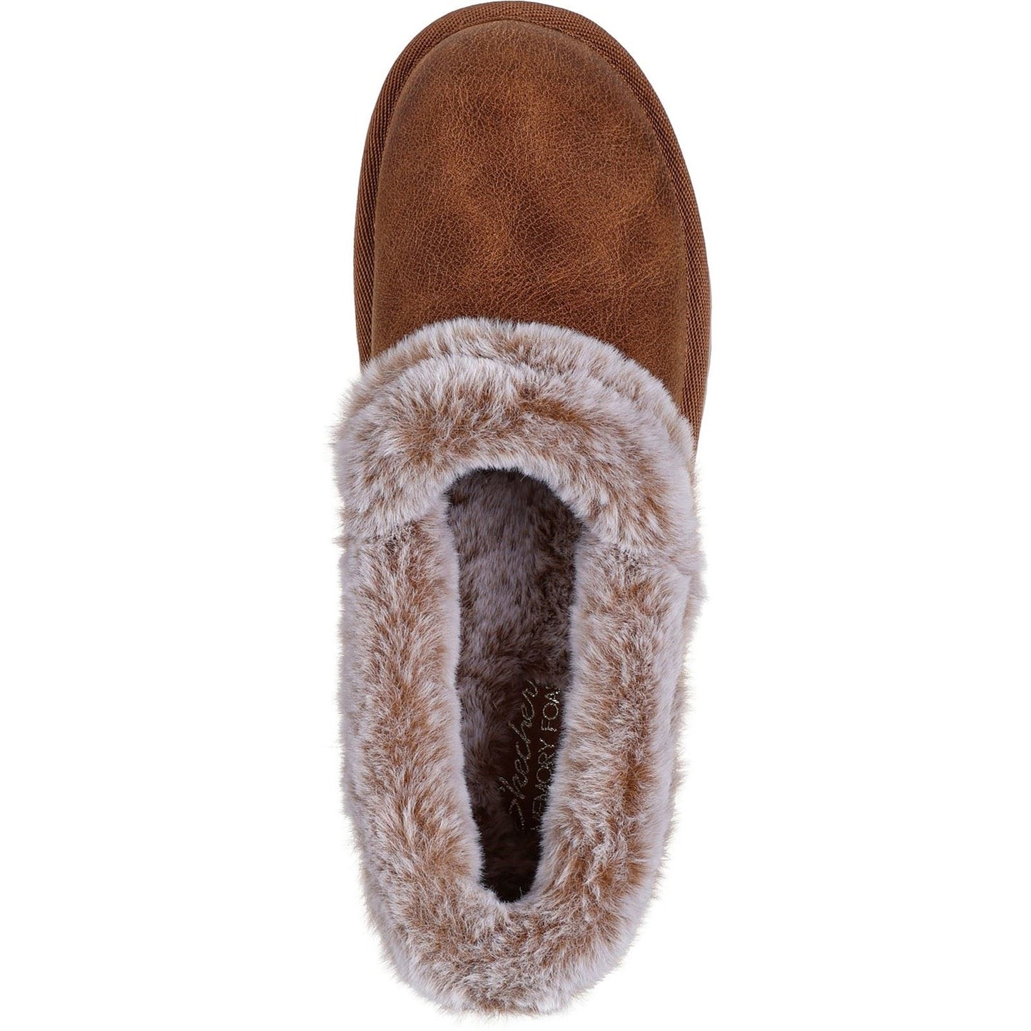 Skechers Cozy Up Polyester Women's Chestnut Slippers
