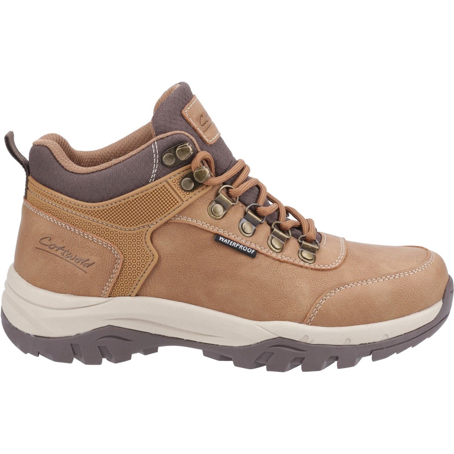 Cotswold Overbury Polyurethane Women's Tan Hiking Boots