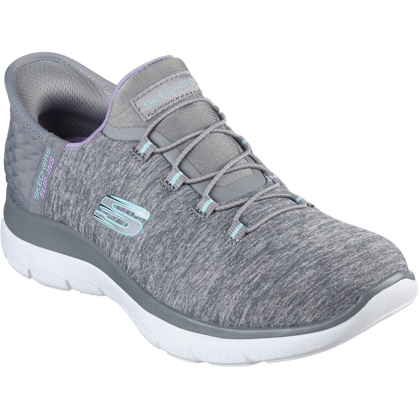 Skechers Women's Summits Dazzling Haze Shoes in Grey/Multi