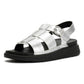 FitFlop GEN-FF Fisherman Leather Women's Silver Sandals
