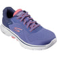 Skechers Women's GO WALK 7 - Cosmic Waves Trainers in Navy/Coral