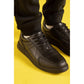 Hush Puppies Robert Leather Youth Black Lace-Up Shoes