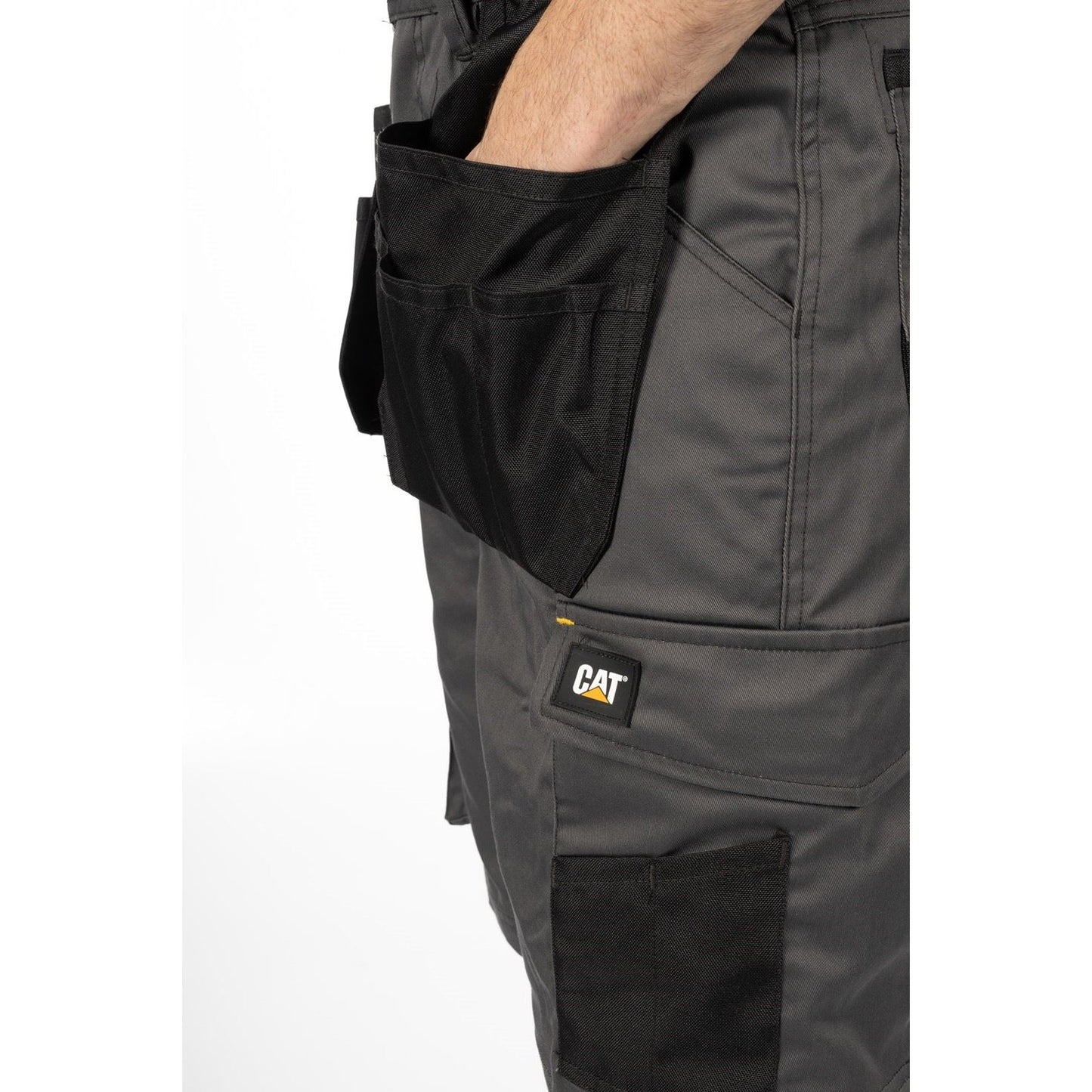 Caterpillar Men's Essential Stretch Holster Short in Dark Shadow