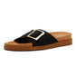 TOMS Marin Slide Canvas Women's Black Sandals