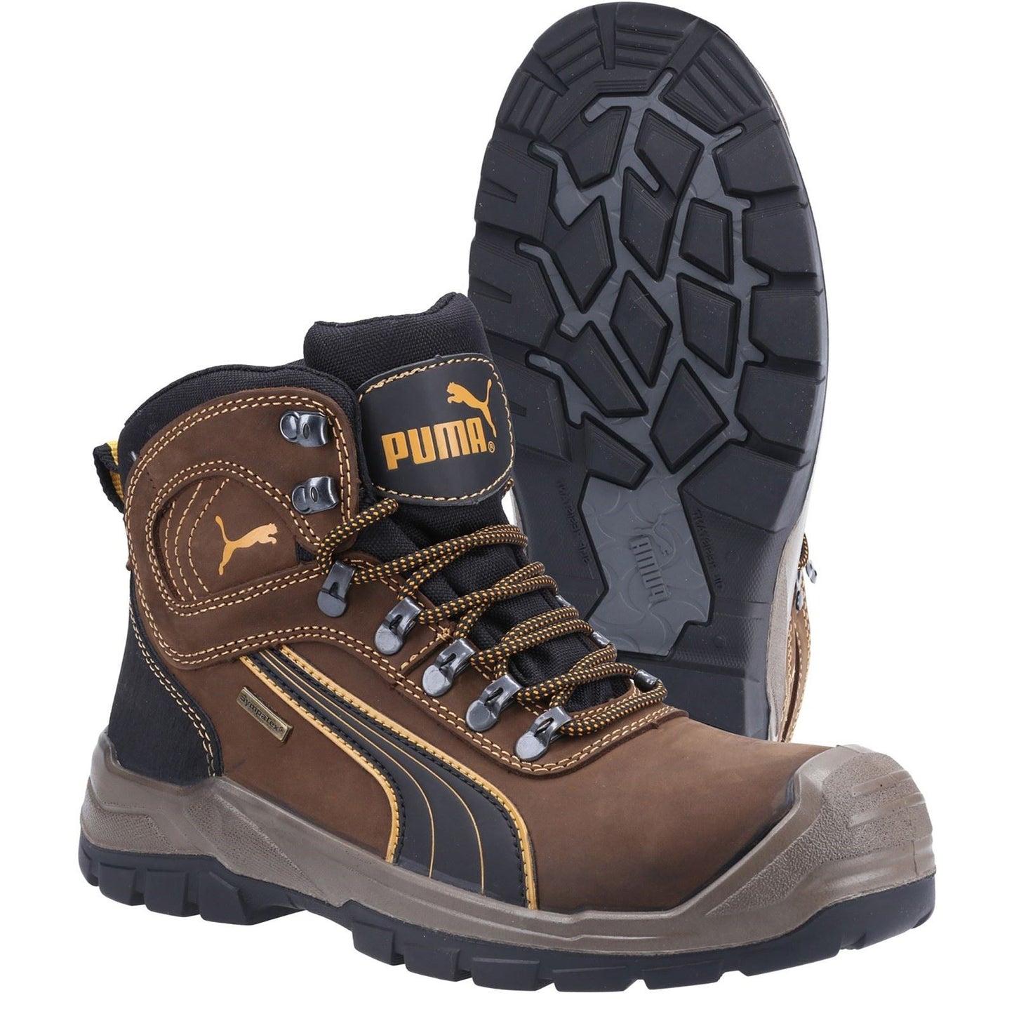 Puma Safety Men's Sierra Nevada Mid Safety Boot in Brown