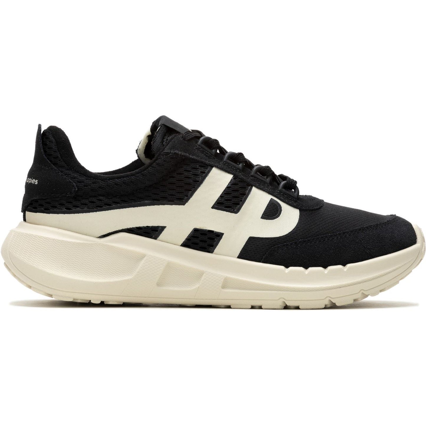 Hush Puppies Seventy8 Retro Runner Suede Women's Black Trainers