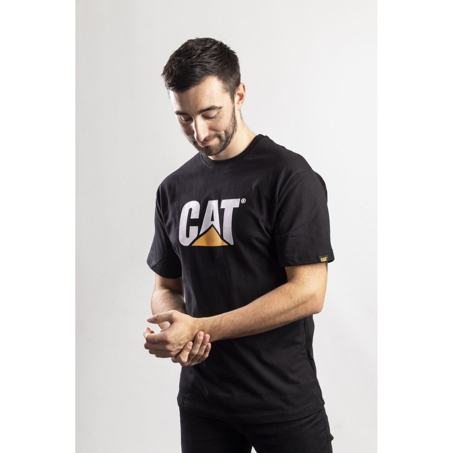 Caterpillar Men's Trademark Logo T-Shirt in Black