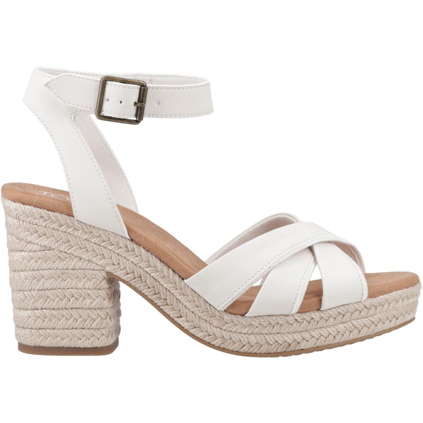 TOMS Women's Majorca Strappy Sandal in Light Sand