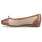 Hush Puppies Laurie Toe Cap Leather Women's Tan Standard Flats