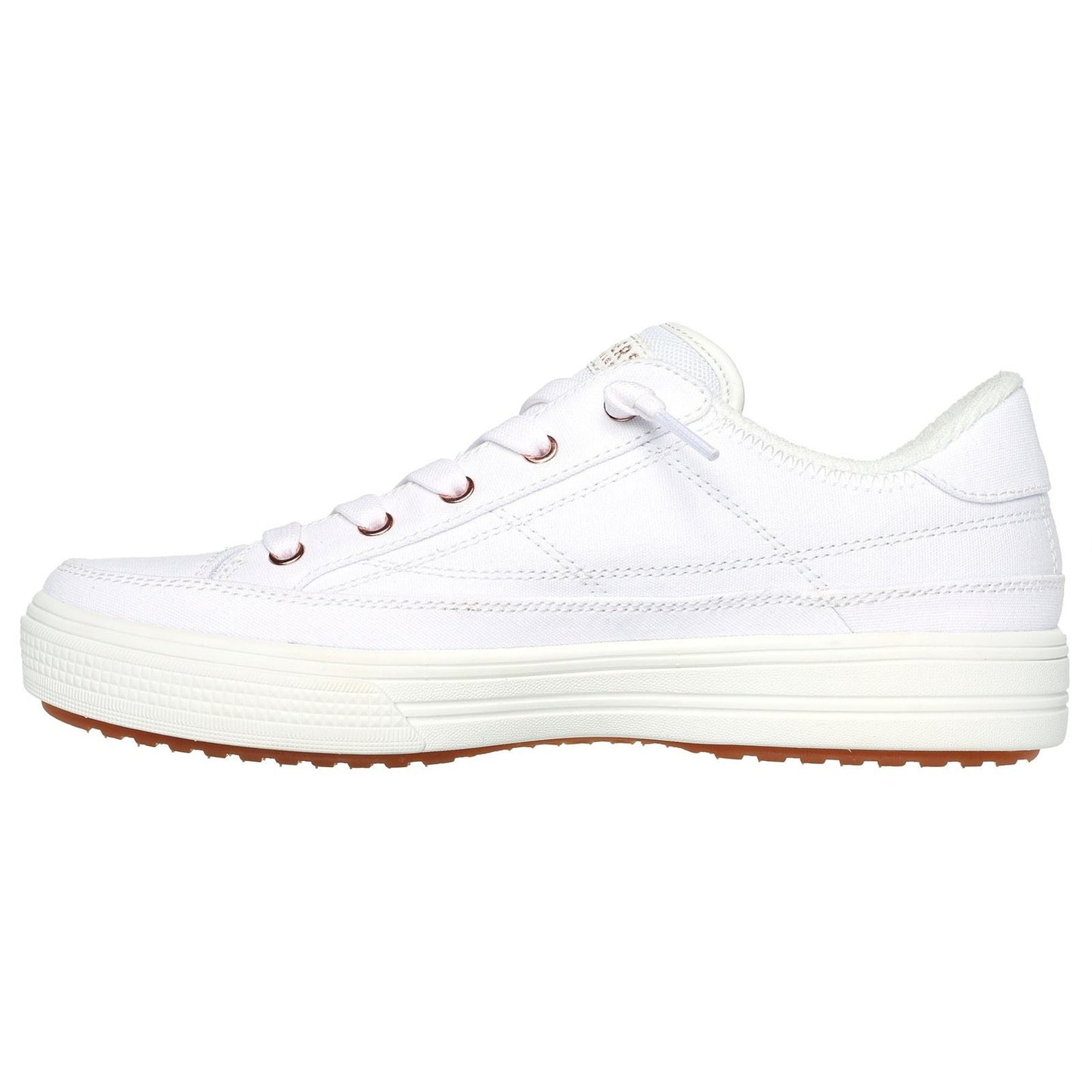 Skechers Arch Fit Arcade - Meet Ya There Textile Women's White Trainers