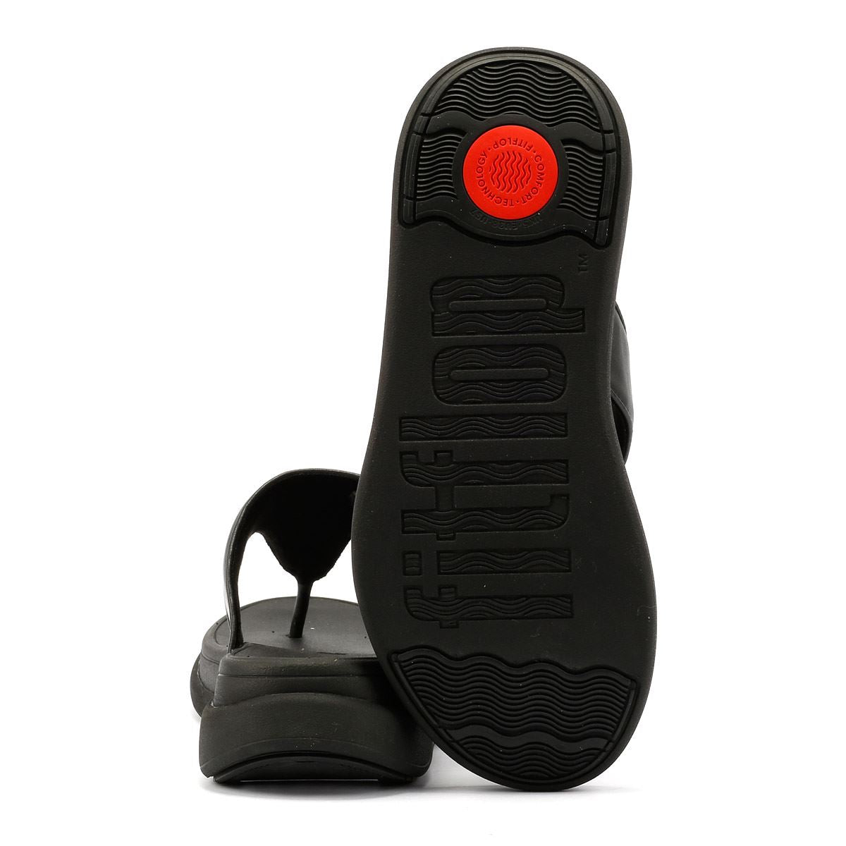FitFlop F-Mode Go Adjustable Flatform Women's Black Sandals