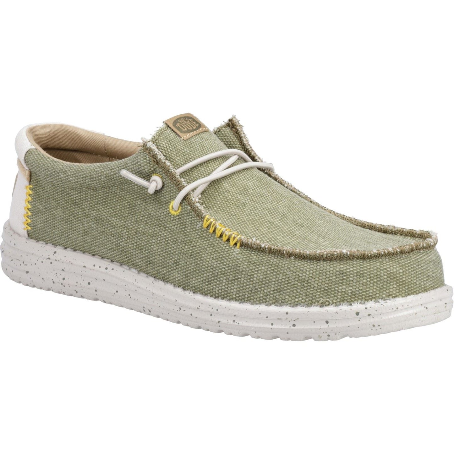 HEYDUDE Men's Wally Coastline Jute Shoe in Olive