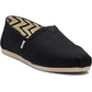 TOMS Alpargata Cotton Women's Black Shoes