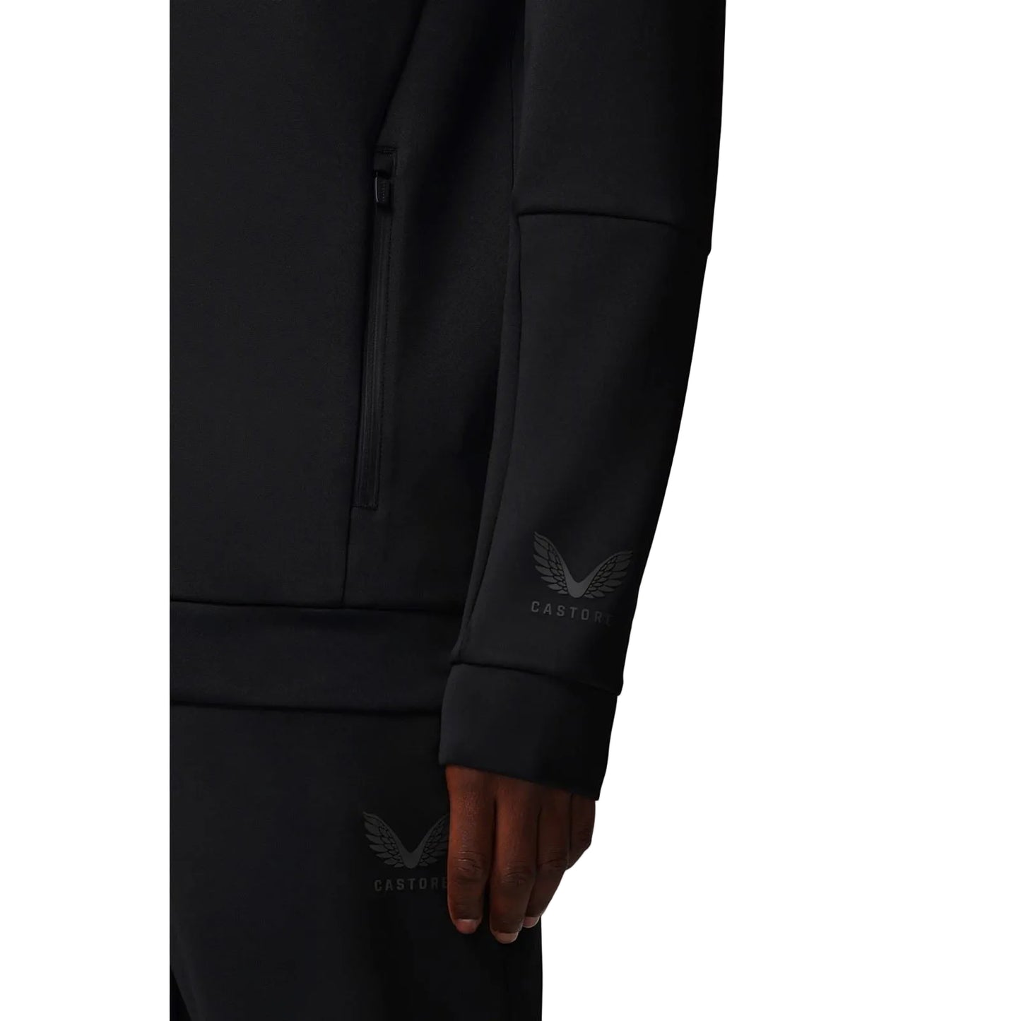 Castore Flex Full Zip Men's Black Hooded Sweatshirt