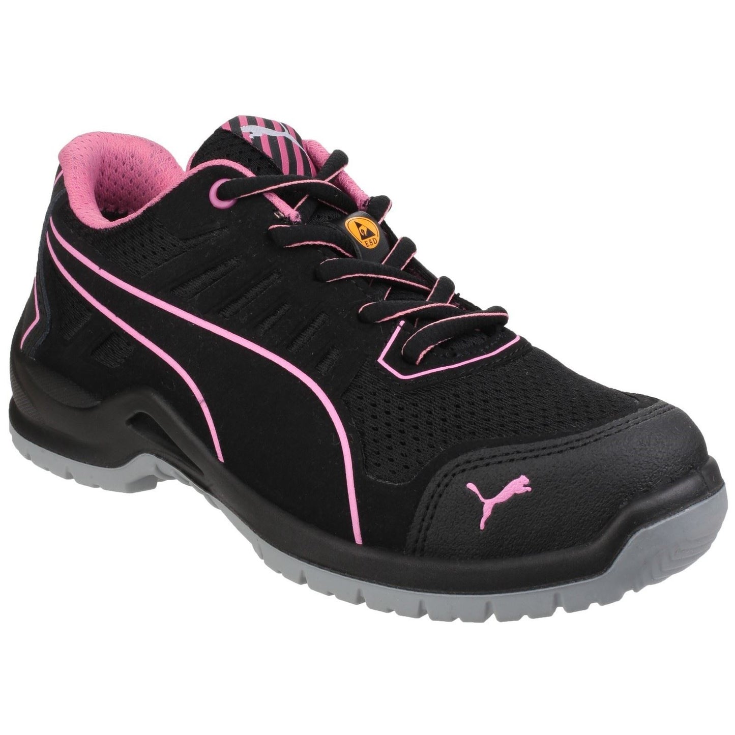 Puma Safety Women's Fuse Tech Lightweight Ladies Safety Trainer in Black