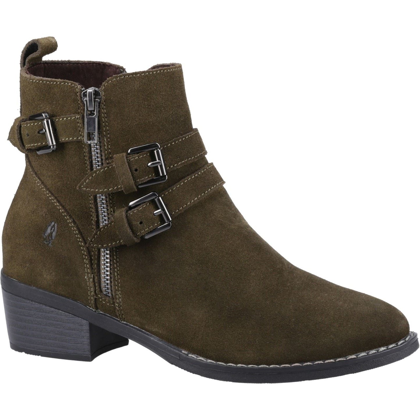 Hush Puppies Women's Jenna Ankle Boot in Khaki