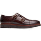 Base London Knight Leather Men's Burnt Brown Double Monk Shoes