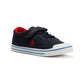 Penguin Junior Rainbow Canvas Navy/Red Trainers