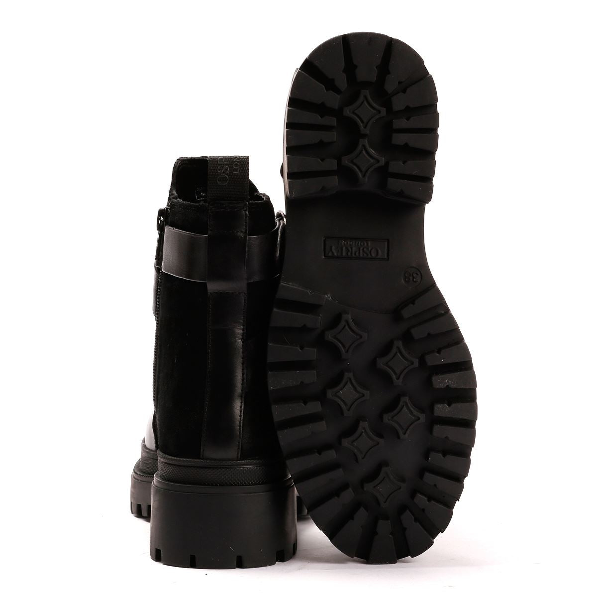 Osprey London The Boston Leather Women's Black Boots
